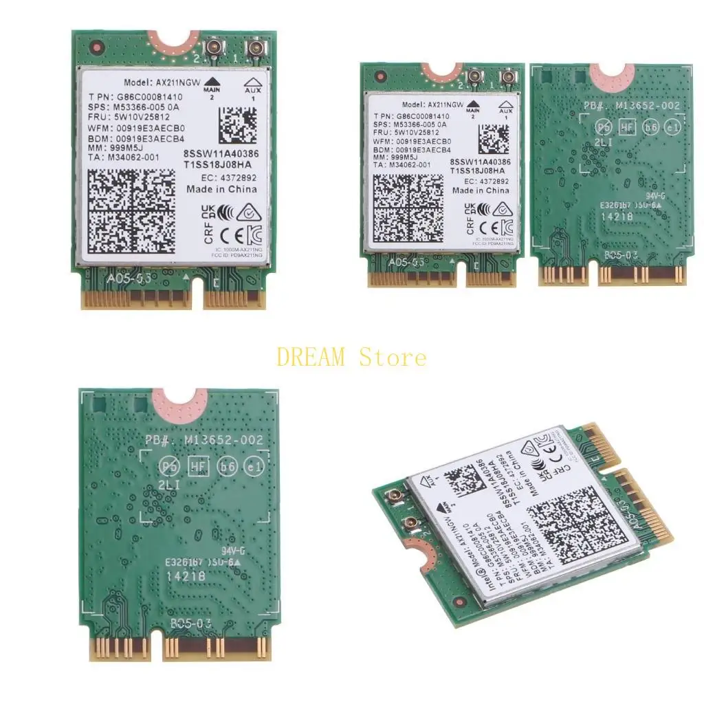 AX211NGW Dual Band Wirless WiFi Card BT-compatible 5.2 Adapter 802.11ac Best Sale