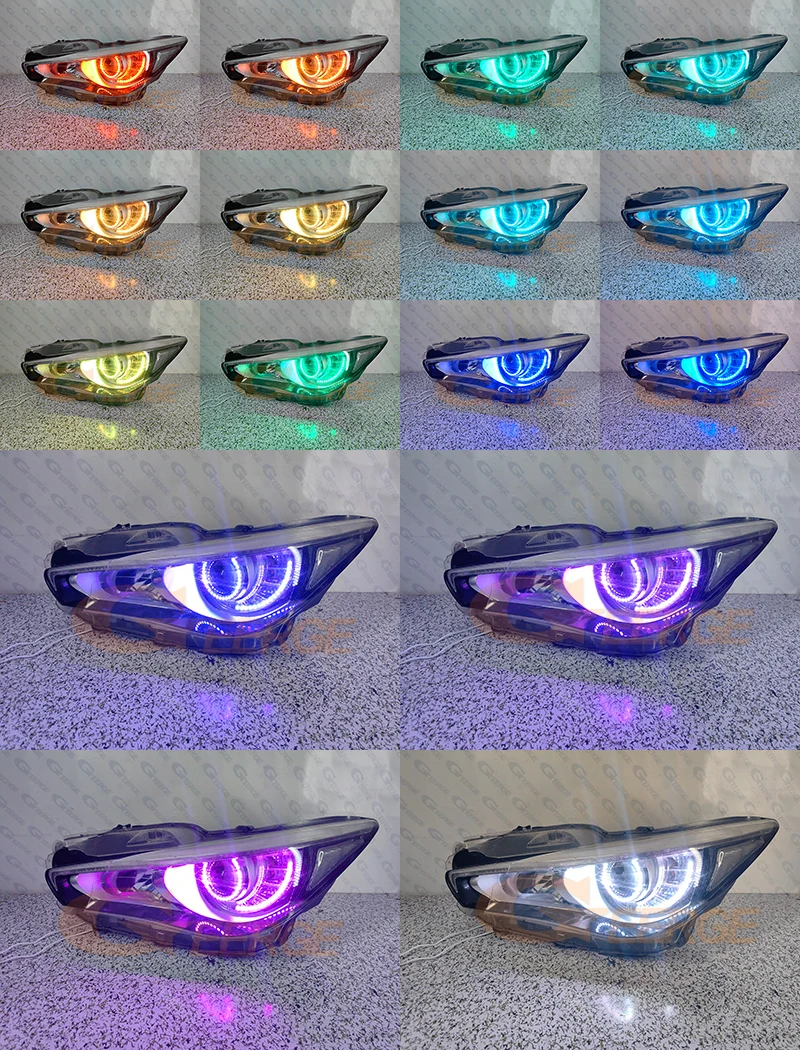 Per Infiniti Q50 V37 Q70 Q70L Y51 Nissan Skyline App Bluetooth Ultra Luminoso Multi-Colore RGB Led Angel Eyes Kit Halo Anelli