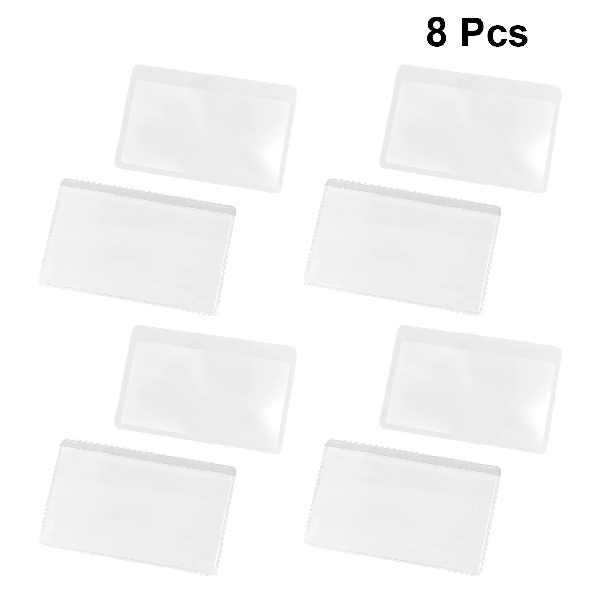 

8Pcs Card Magnifier High Clarity Shaped Lens for Hobbies Reading Games and Precision Observation Tasks Magnifying Glasses