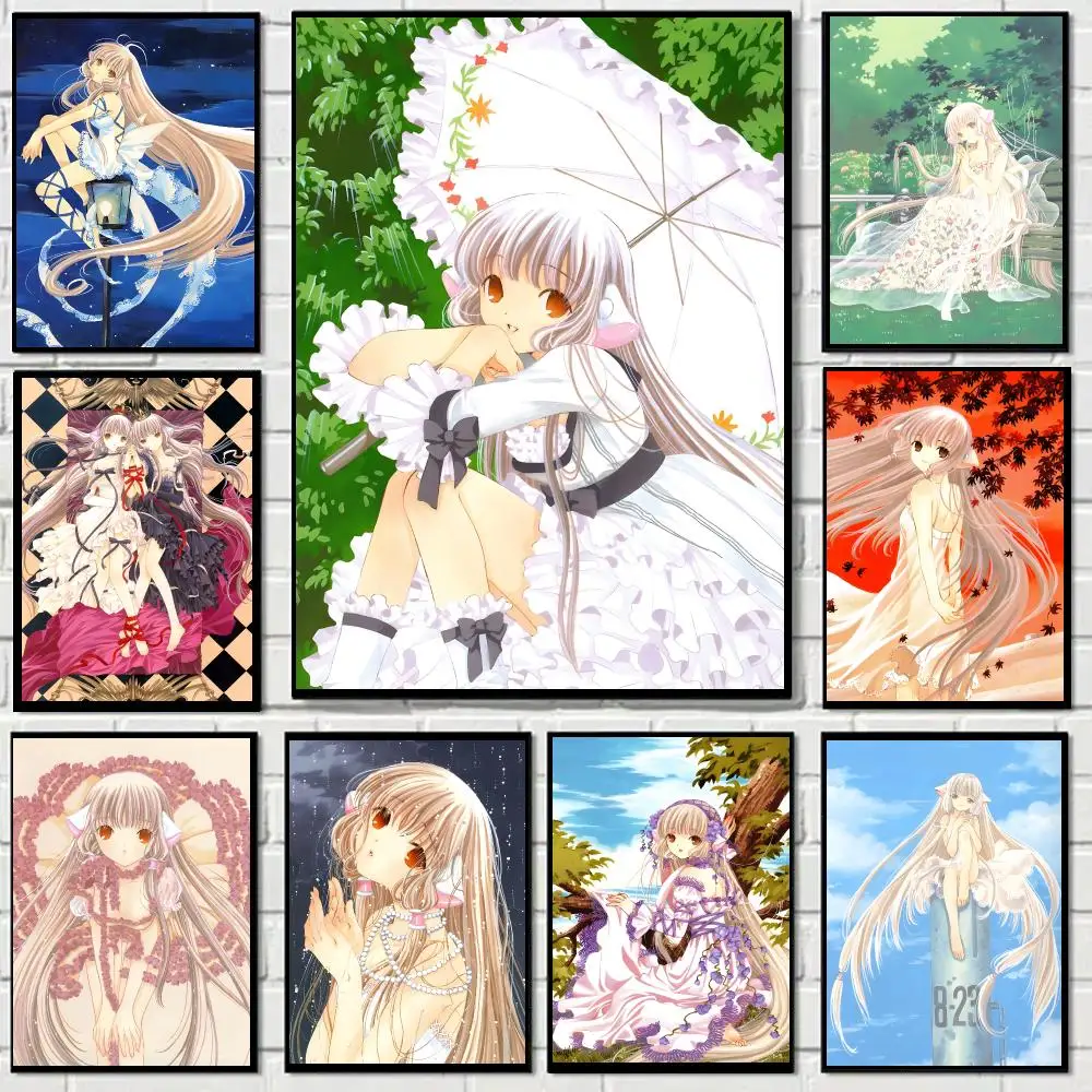 Anime C-chobits Poster Self-adhesive Living Room Bedroom Party Bar Decor Moisture-proof Fade-resistant