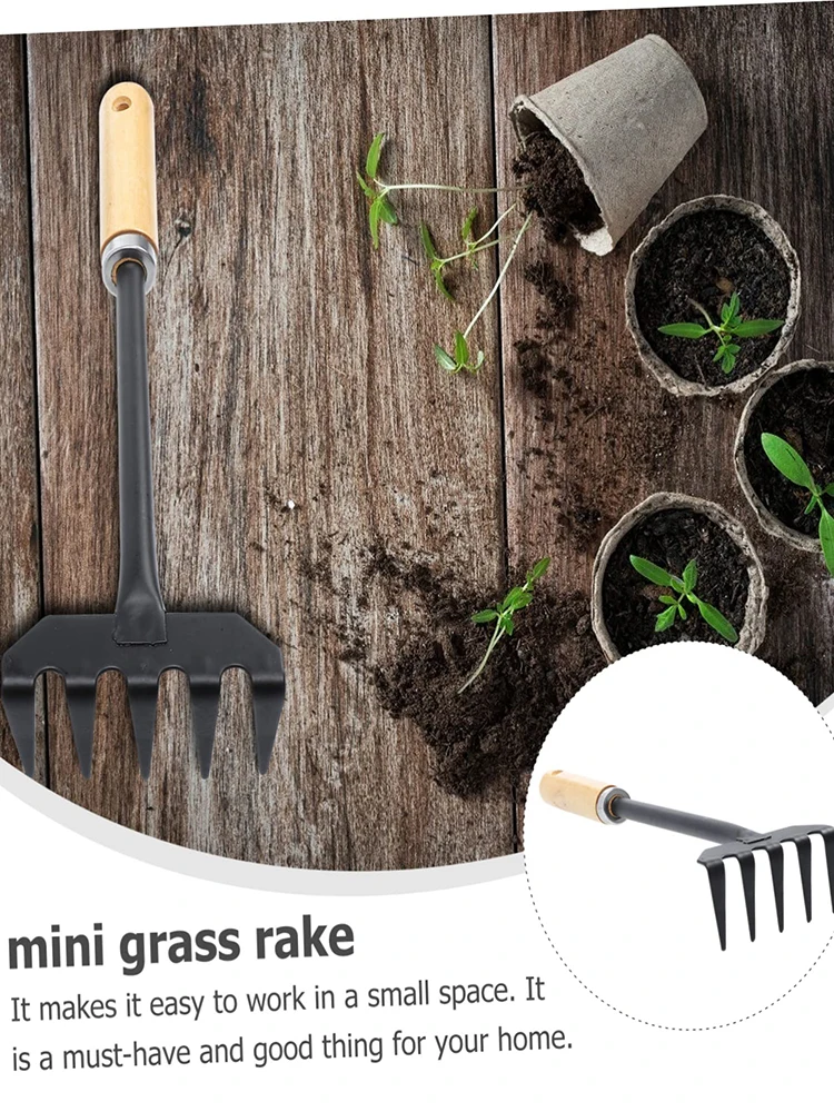 

Five-tooth Peanut Rake Loose Soil Weeders Grass Rooting Loose Soil Hand Weeding Outdoor Flower Shovel Rake Gardening Tools