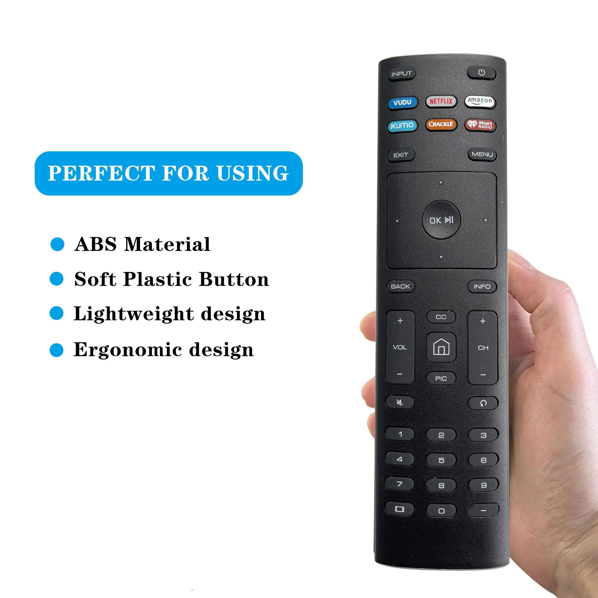 New XRT136 Remote Control for Vizio SmartCast Series Vizio E Series Smart TVs D24f-F1 D32f-F1 D43f-F1 D43f-F1 D50f-F1 E43-E2 E48