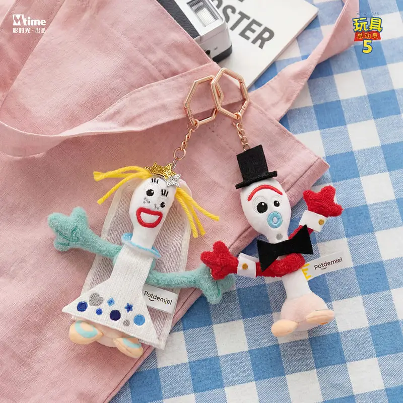 New  In Stock Forky Spork Plush Toy 13cm Funny Abstract Cute Keyring Bag Hanger Bag Charm Collectible Toy Birthday Gift For Fans