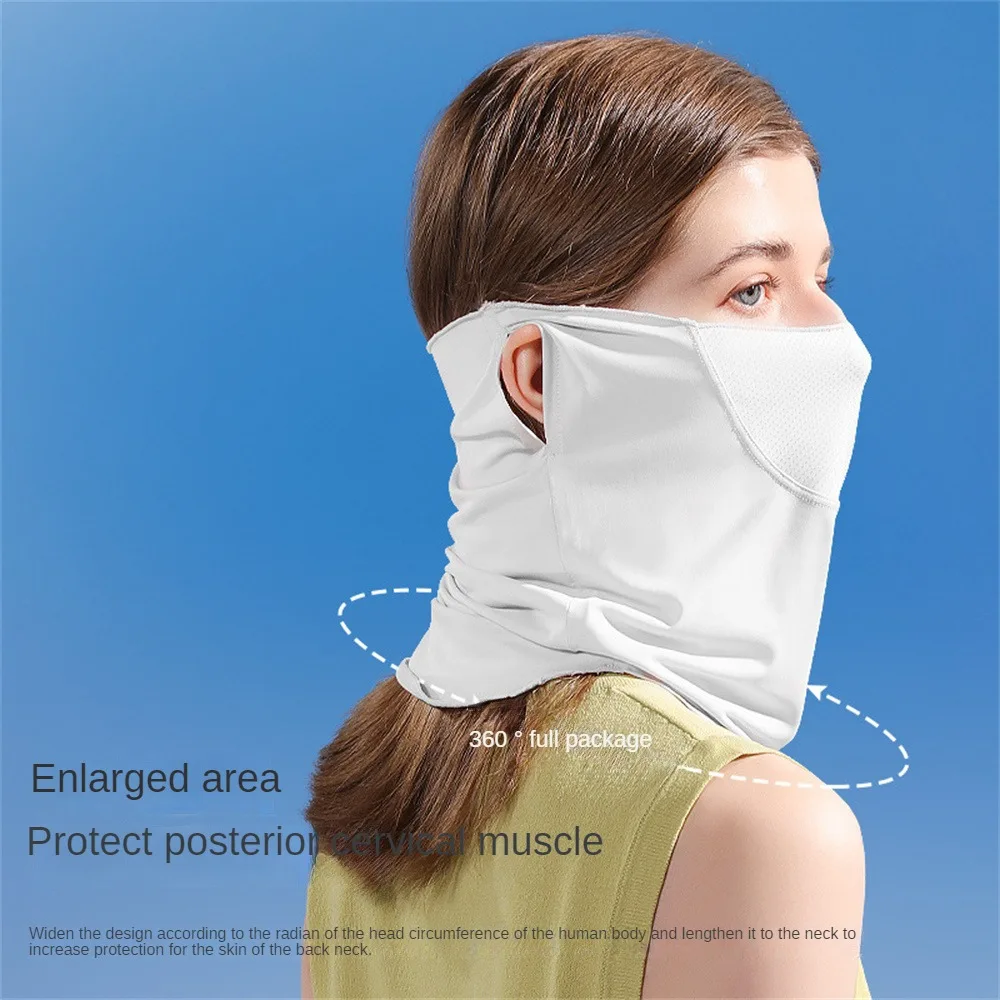 Ice Silk Cycling Face Cover Sunscreen Headgear Scarf Men Women Sun Protection Outdoor Breathable Cool Summer Fishing Mask