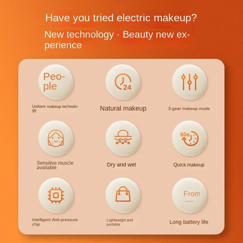 New Multi-Functional Cosmetics Electric Puff Makeup Artifact Face Makeup Tools