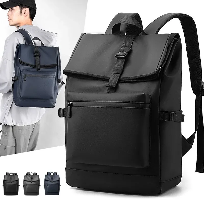 Multifunctional Men's Backpack Middle School Boy College Student Laptop Schoolbag Casual Business Backpack Nylon Waterproof