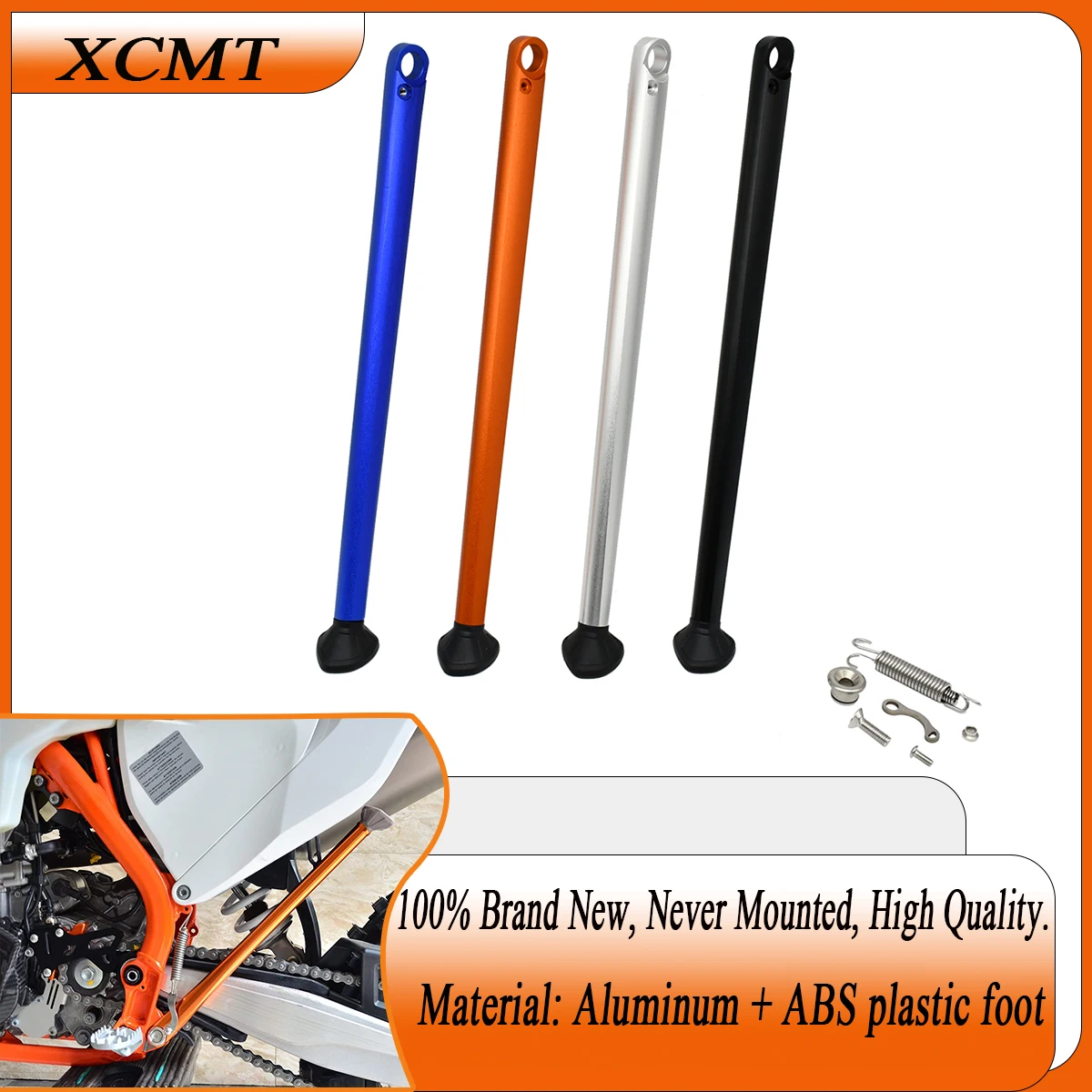 

Kickstand Side Stand+Spring Kit For KTM EXC EXCF XC XCF XCW XCFW Six days TPI 150 200 250 300 350 450 500 530 2008-2016