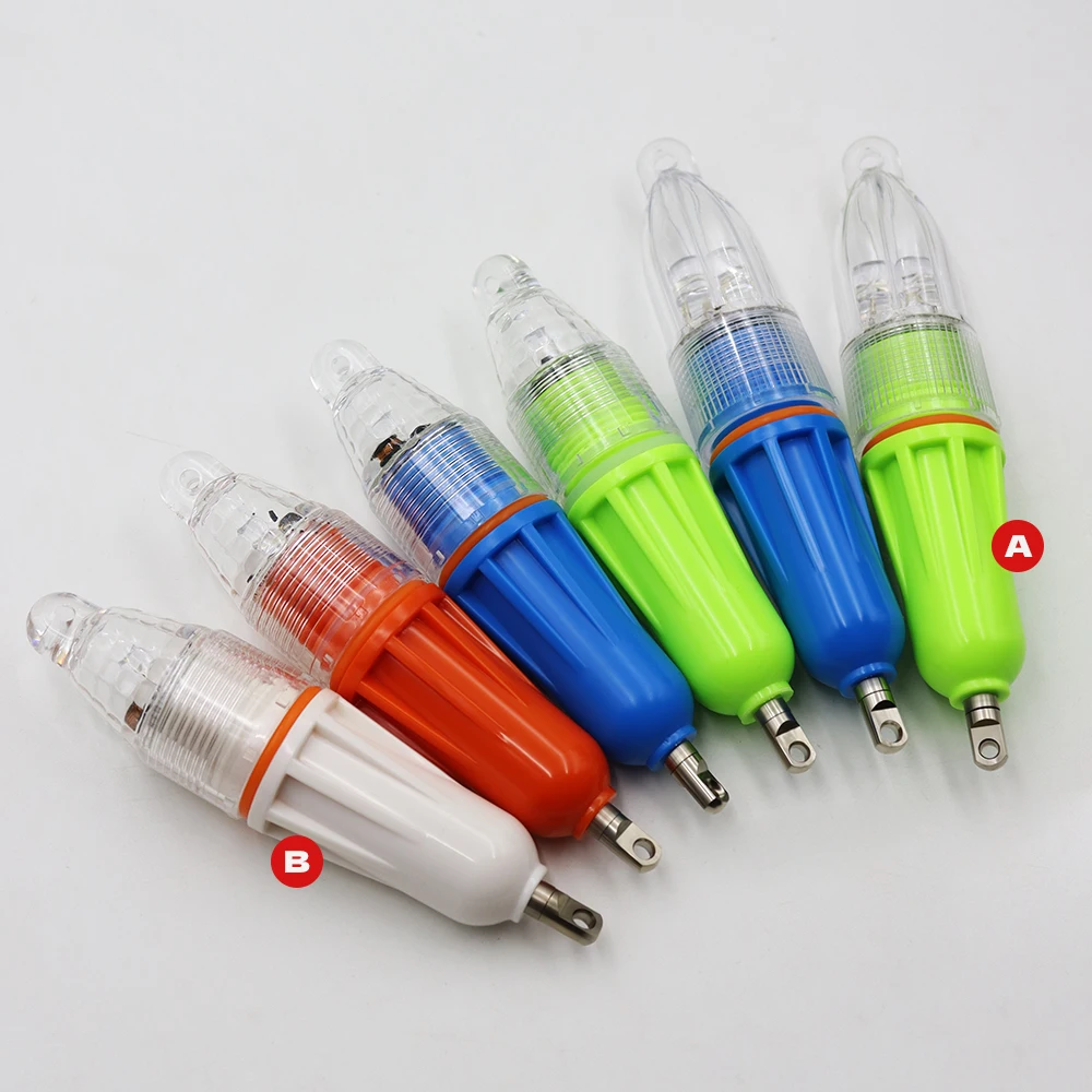 ZYZHE 1/2 Stück Angelköder-Licht 13cm/5,12 Zoll LED Superhelles Tiefsee-Bootsangelzubehör Fischlocklampe – Detail 11
