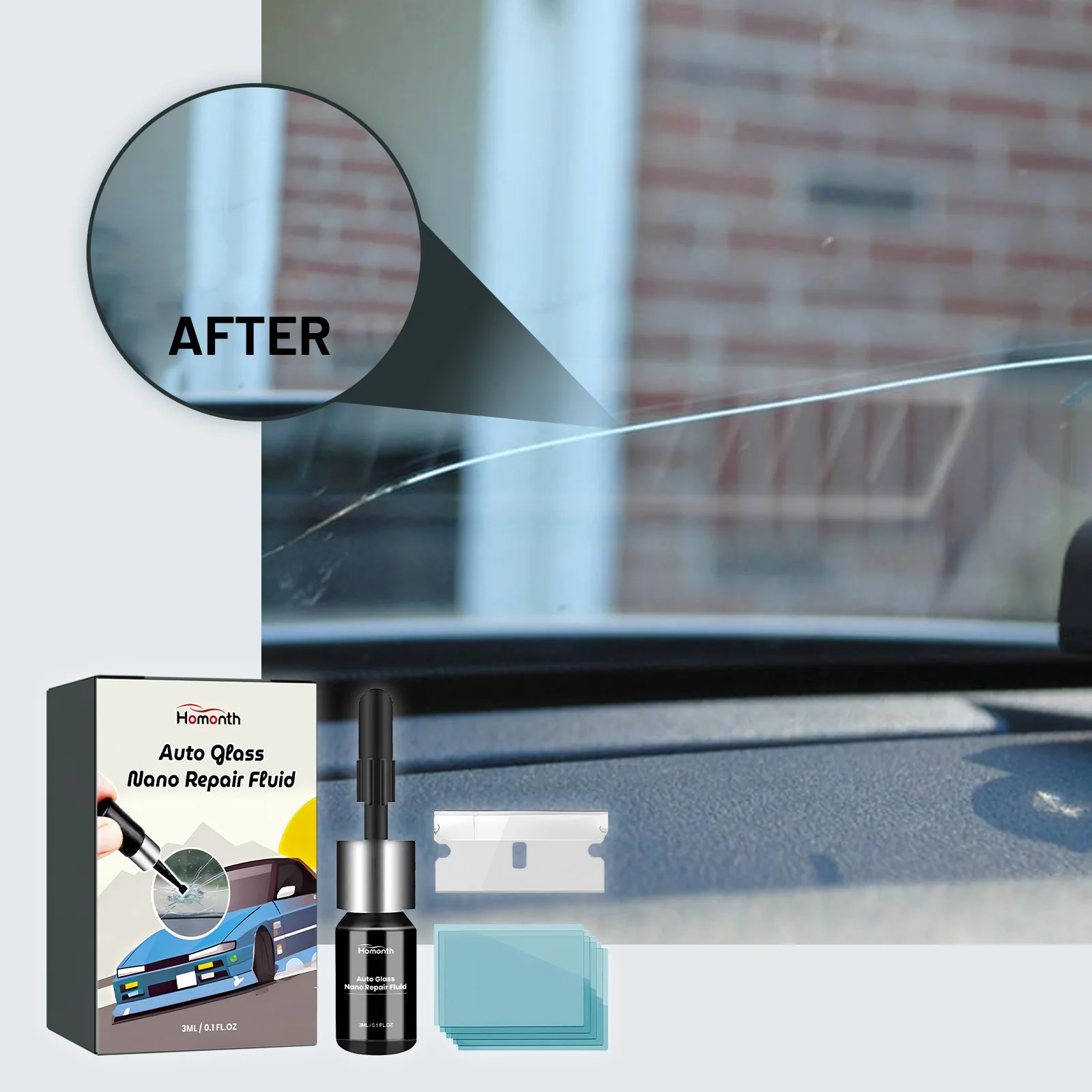 Car Windshield Cracked Repair Tool DIY Car Window Phone Screen Repair Kit Glass Curing Glue Auto Glass Scratch Crack Restore