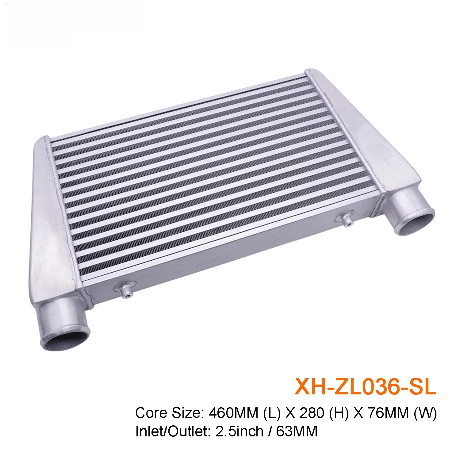 Automobile Intercooler Universal 460x280x76MM-65MM Turbocharged Radiator Intake Modified Tubular Type