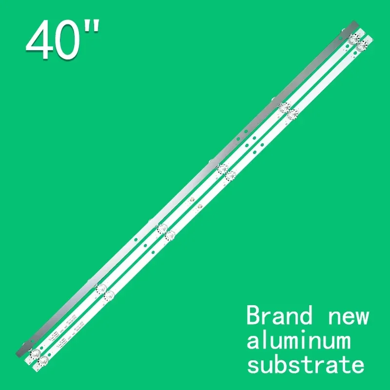 For 703mm LED backlight bar 6 lights 3PCS for SANSUI UD40D DLED38.5HD 3X6 0001 KTVC-3903LEDT2D-SB LC390TA2A