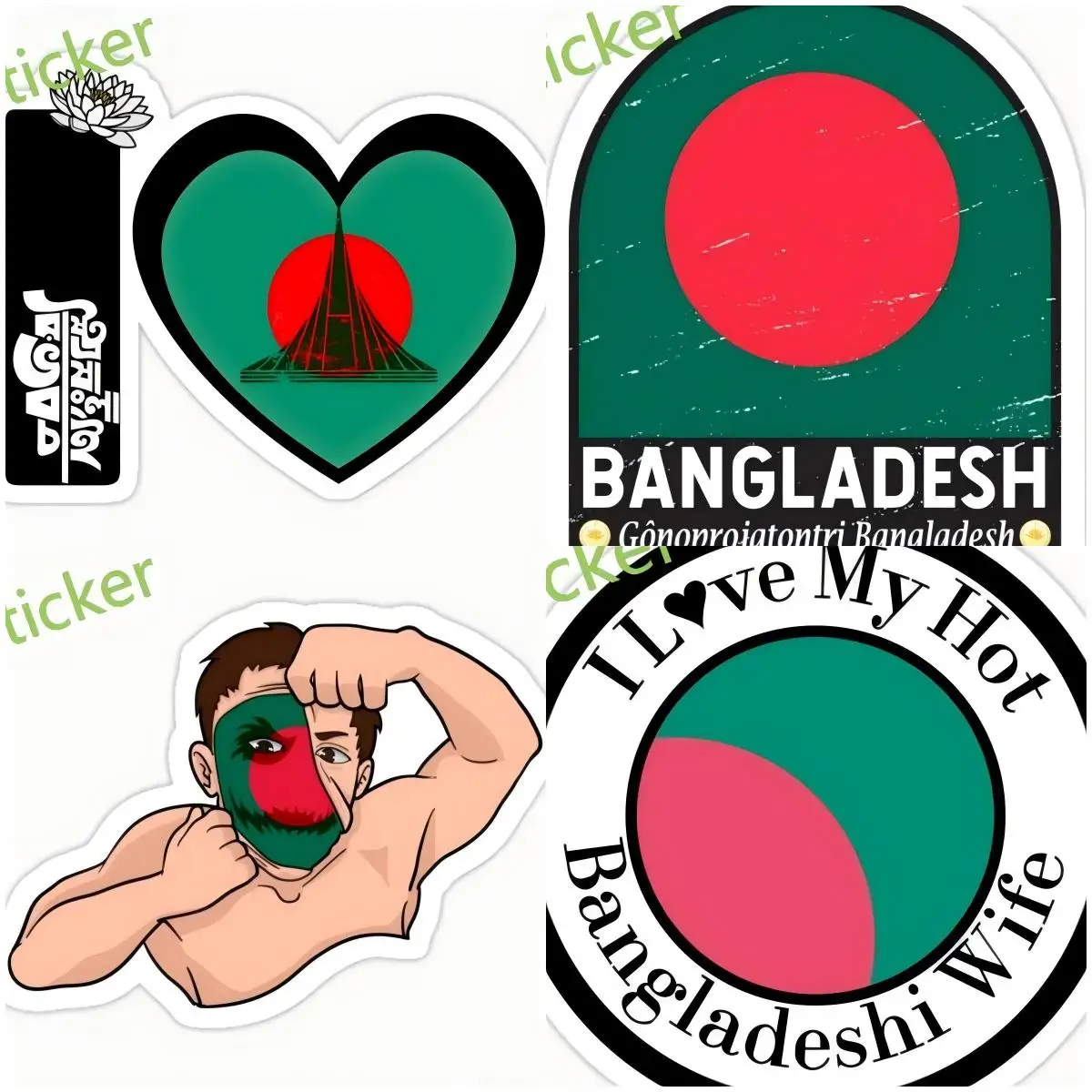 

Bangladesh Bd Car Sticker Funny Decal Decoration Window Bumper Motorcycle Laptop Trunk Accessories