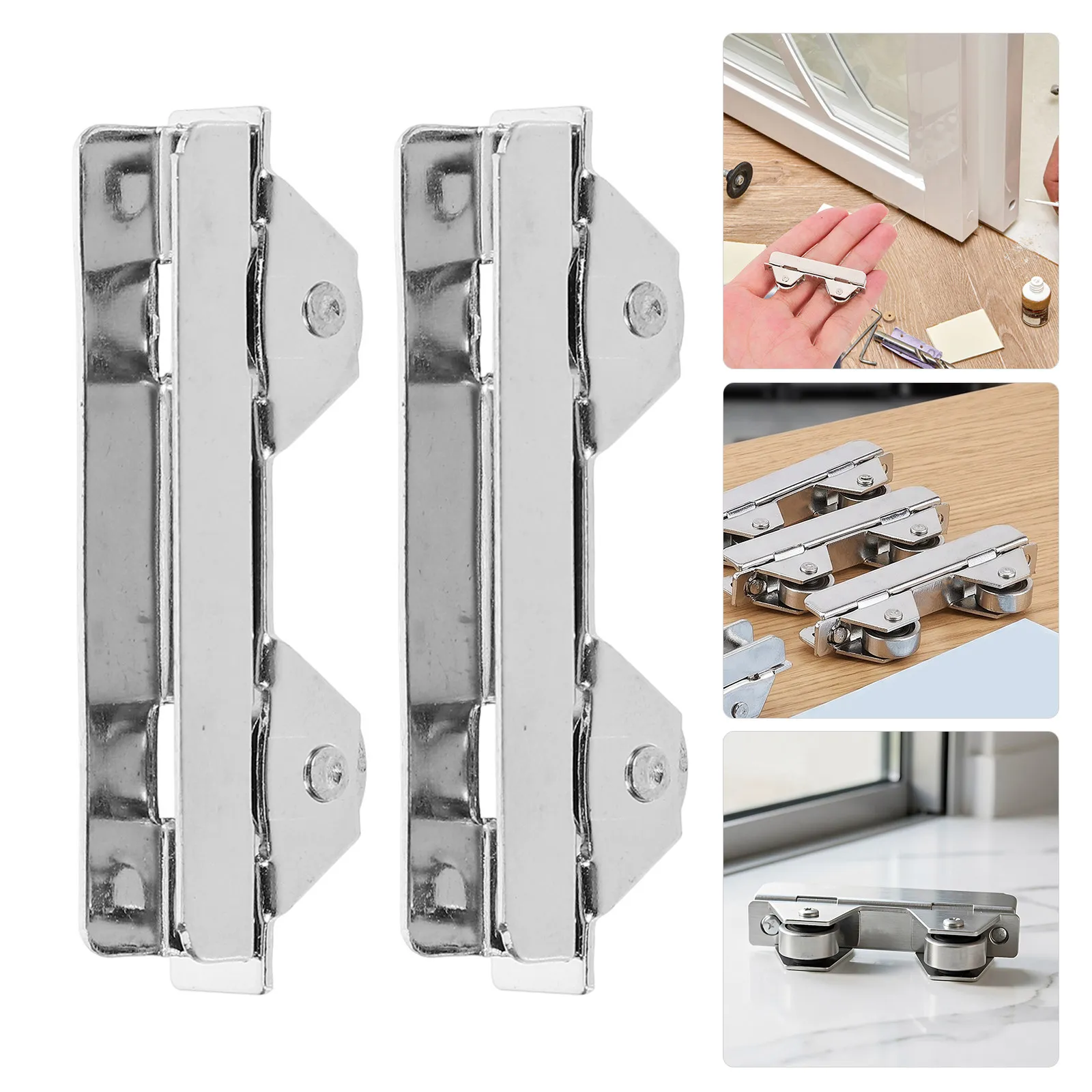 10pcs Sliding Glass Door Rollers with Dual Wheels & Precision Bearings for Bathroom, Wardrobe, Patio, Closet