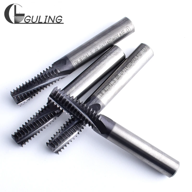 CNC 60 Degree Tungsten Steel Full Thread Milling Cutter M3 M4 M5 M6 M8 M10 M12 M14 M16 X0.5 X0.7 X0.8 X1 X1.5 X2 mill cutters