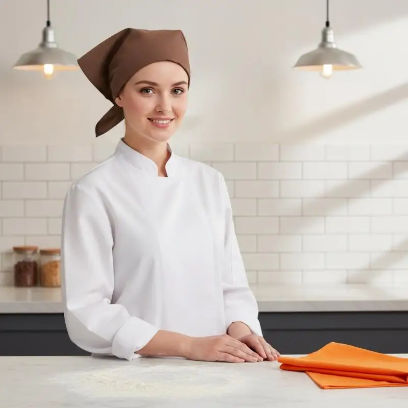 Adjustable Chef Hats 5 Color Options Lightweight Kitchen Head Wraps for Home Baking Professional Chef Use