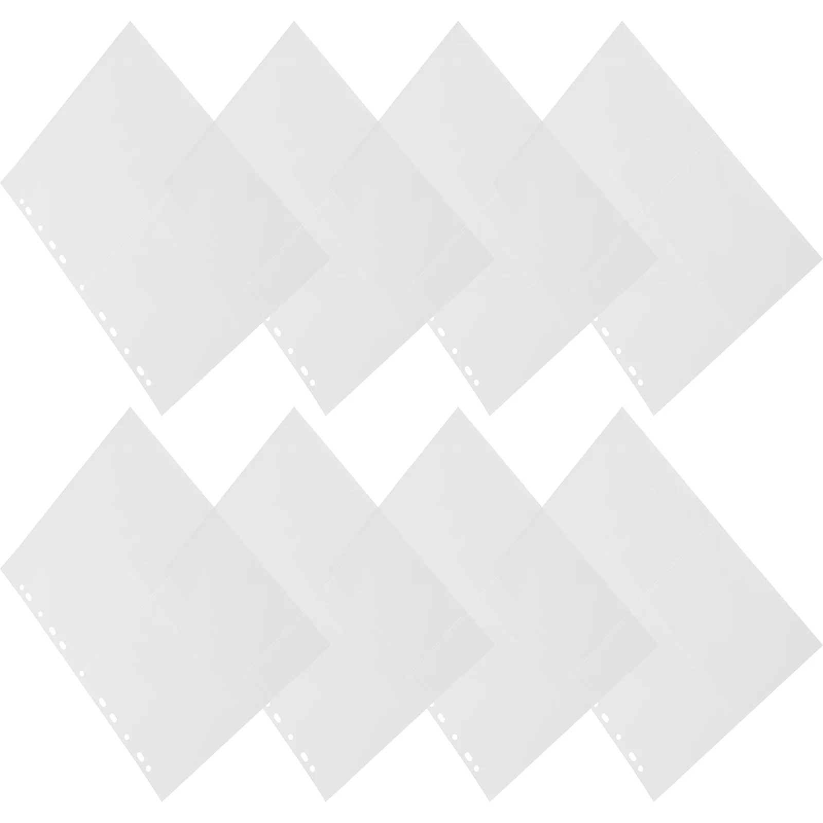 

40Pcs Photo Album Pages Clear Loose-Leaf Transparent Binder Sleeves Refill Sheets for Photocard Photo Card Storage Protection