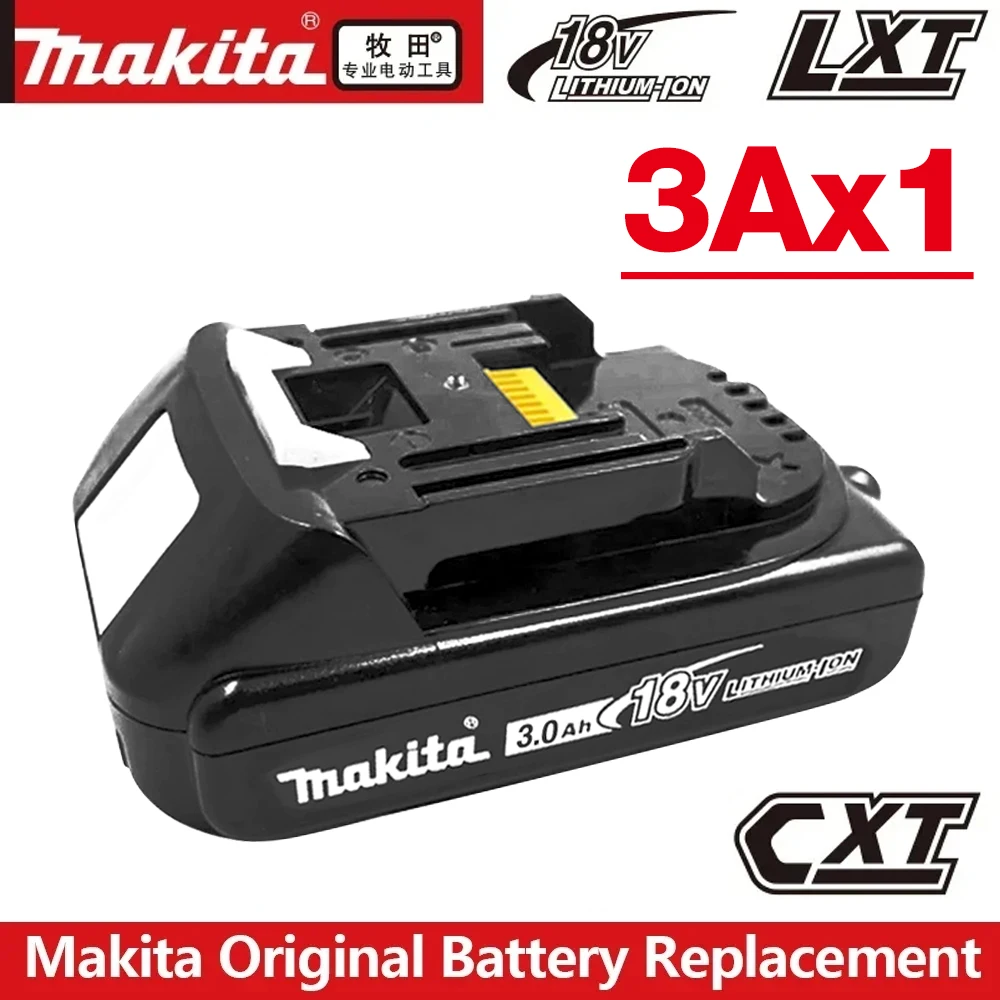 Makita 100% Originele 18V 3Ah 3000mAh Makita Batterij BL1830B BL1850B BL1850 BL1840 BL1860 BL1815 Vervangende Lithium Batterij - afbeelding 1