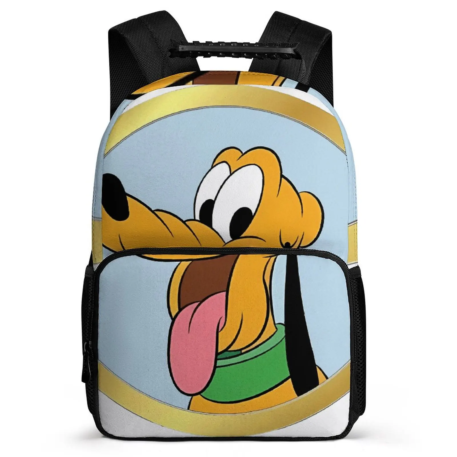 

Fashion Disney Pluto Teen Student Girl Boy To School Knapsack 16 Inch Cartoon Backpack Women Rucksack