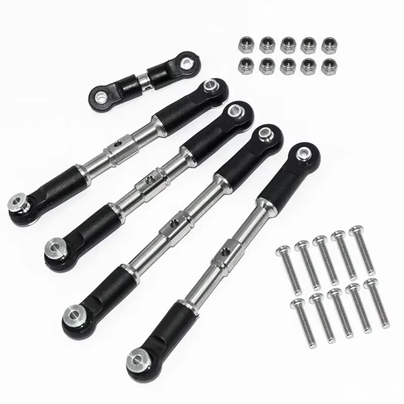 5pcs Heavy-Duty Steel Turnbuckles Camber/Toe Links for Arrma 1/7 Infraction/Limitless/Felony 1/8 Typhon Upgrade Parts