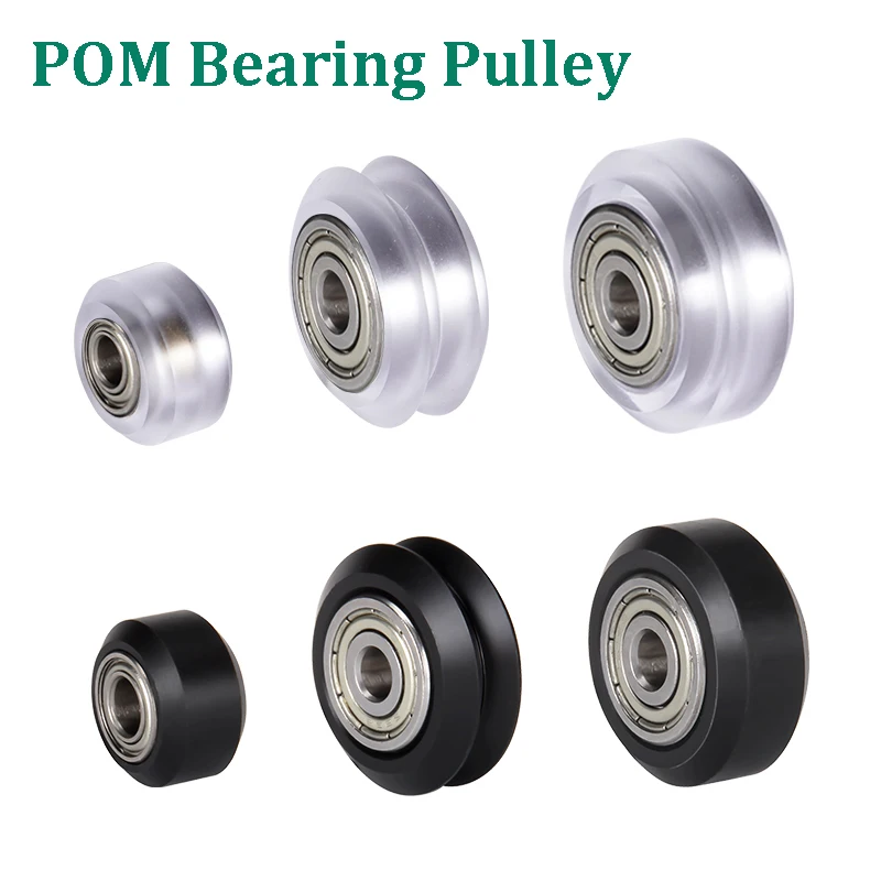 4pcs POM Pulley V-slot Linear Rail Ball Bearing MR105 625ZZ 3D Printer Parts CNC Clear Polycarbonate V Wheel Openbuilds Wheels