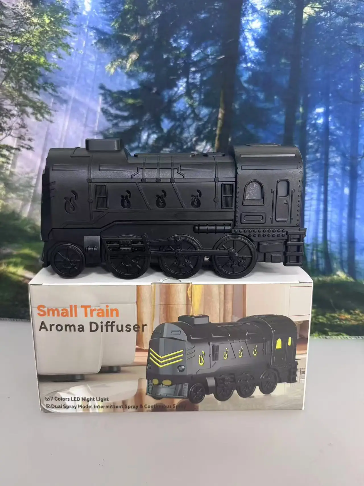 Umidificador ultrassônico trem jato 300 ml, controle remoto, trem de alta velocidade, difusor de aroma, umidificador para casa, sala de estar