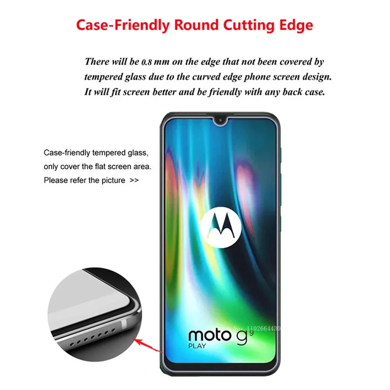 4PCS Tempered Glass for Motorola E13 E22S Z4 E7i Plus E 7 Power Screen Protector for Moto G10 G20 G30 G50 G7 G8 G9 Play G Pure
