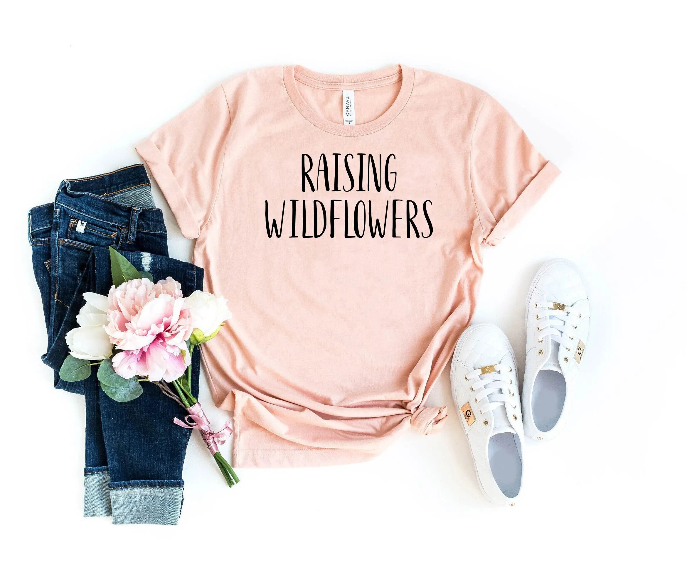 Raising wildflowers shirt preschool mom kindergarten funny shirts great gift idea for birthday new mother