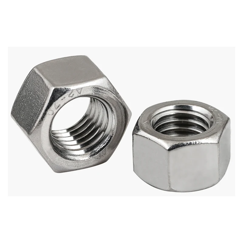 1x SUS304 304 Stainless Steel Hexagon Screw Nut Cap M10x1.5/M12x1 with SUS201 Metal Plain Washer #1