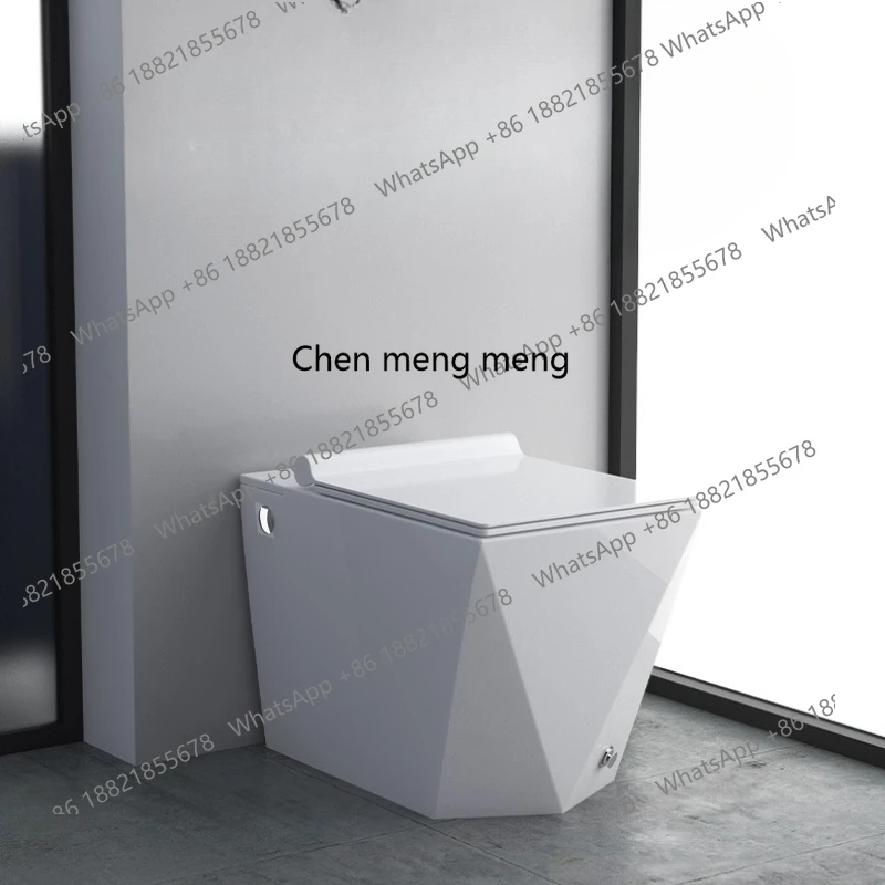 

58CM small apartment black pulse toilet, household toilet siphon water-saving color