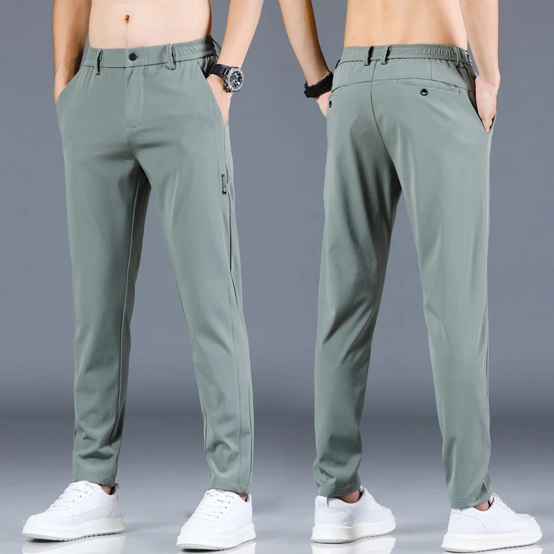 2024 Primavera Verano pantalones de Golf para hombres alta calidad elasticidad moda Casual pantalones transpirables ropa de hombre