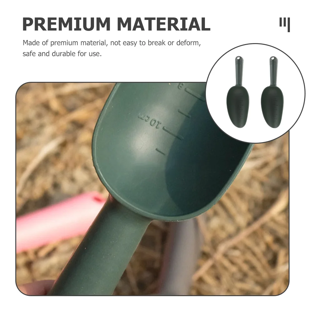 

2pcs Plastic Soil Shovel Lightweight Garden Tool Ergonomic Handle For Planting Transplanting Weeding Balcony Gardening Supply