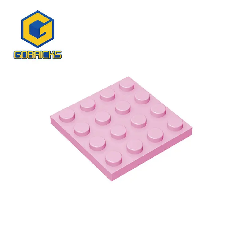 Gobricks 10pcs Assembles Particles 3031 4x4 Dots Figures Bricks For Building Blocks Parts Educational Creative Compatible Brand