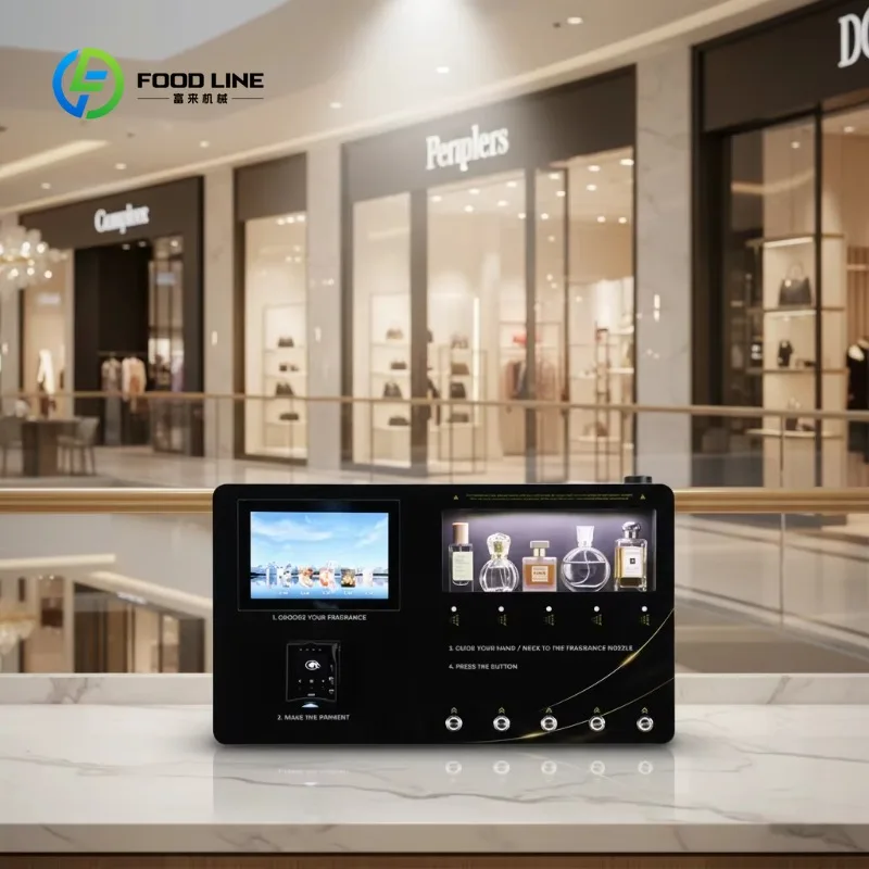 Self Service Perfume Vending Device Coin Credit Card Accepted WiFi LED Display Commercial Vending Machine Factory Wholesale