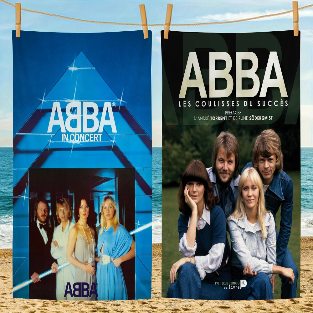 

Class ABBA Band Anime Beach Swimming Towel Soft Absorbent Washcloth Children's Gifts For Kids Travel Camping Gym