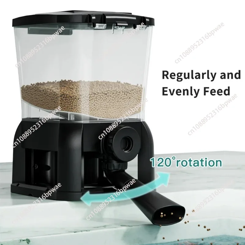 Fish Feeder Aquarium Fish Pond Large Capacity Automatic   Feeder Koi Feeder Smart Control Aquarium Pond Automatic Feed