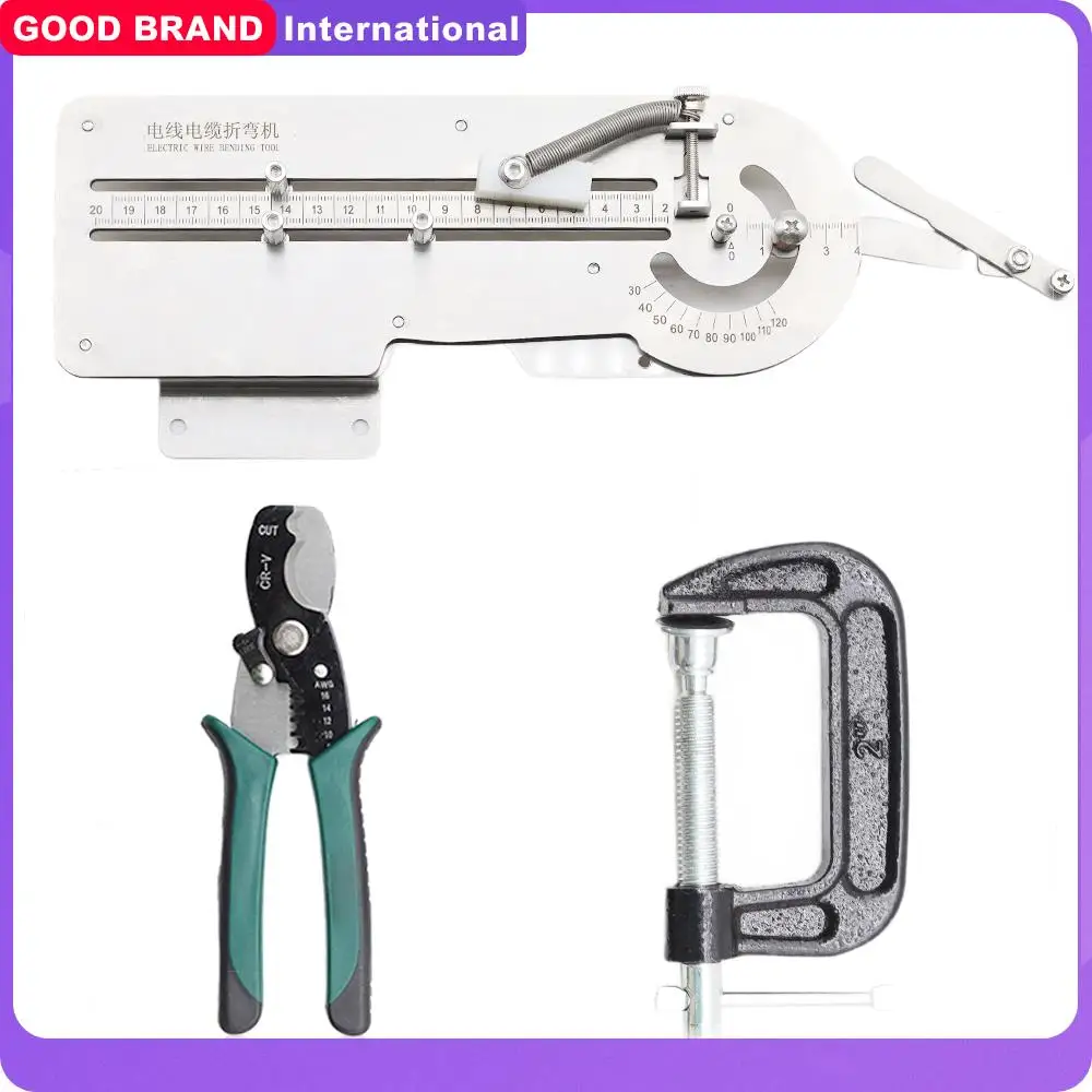 

Manual Small Wire And Cable Bending Machine BORX-026 Wire Bending Tool Iron Wire Copper wire DIY Bender 2.5-35MM2 30-120Degree