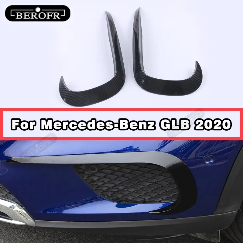 

Крышка переднего бампера, ветровой нож для Mercedes-Benz GLB, передний бампер, ветровой нож, накладка, ABS, модификация автомобиля, черный 2020