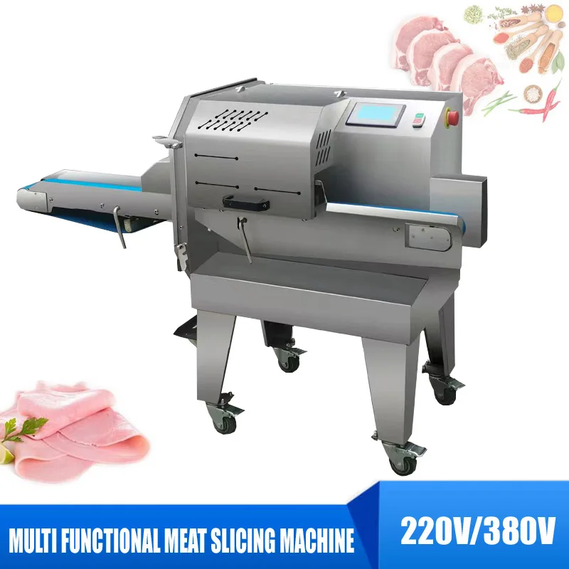 Automatic Cooked Beef Slices Bacon Cut Machine Cooked Meat Slicer