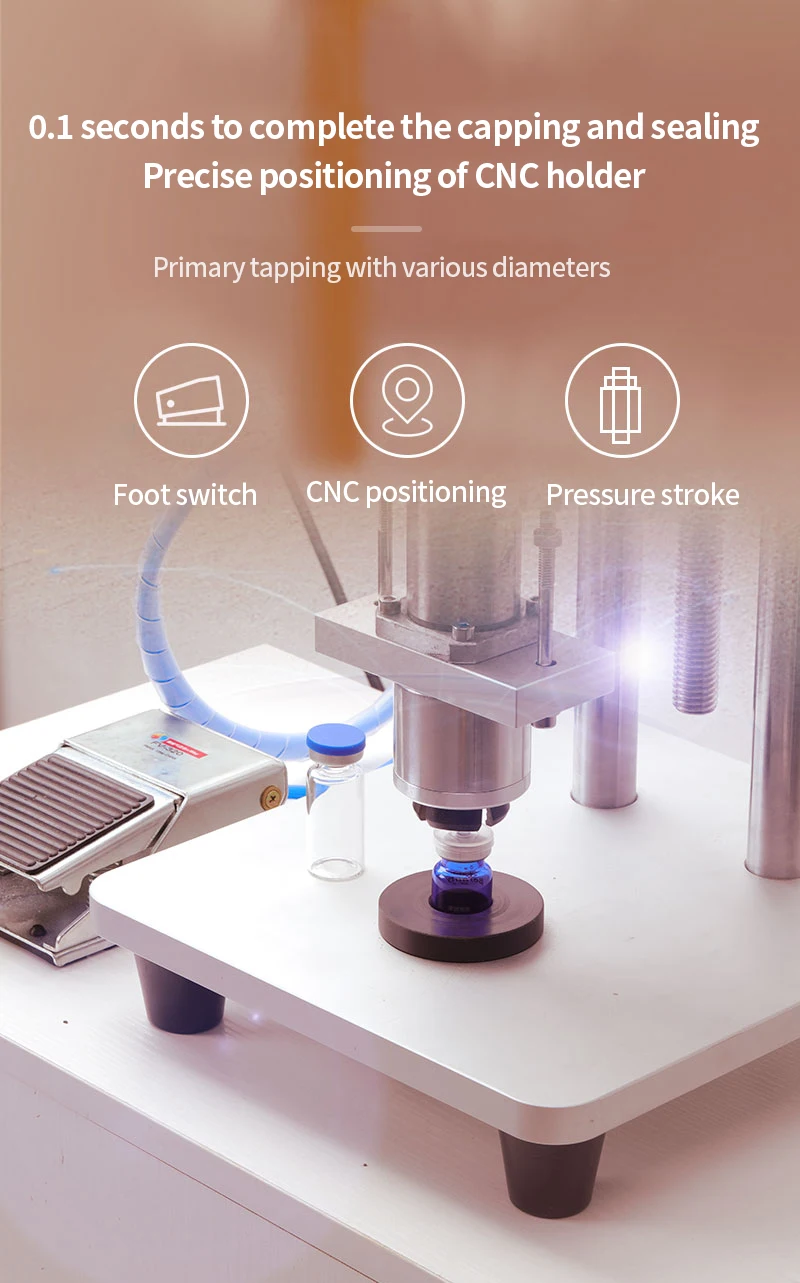 Tappatrice per fiale per bottiglie di liquidi orali tappatrice per bottiglie Celine automatica/semiautomatica 80ZX/70ZX 20MM 15MM 13MM strumento di tenuta