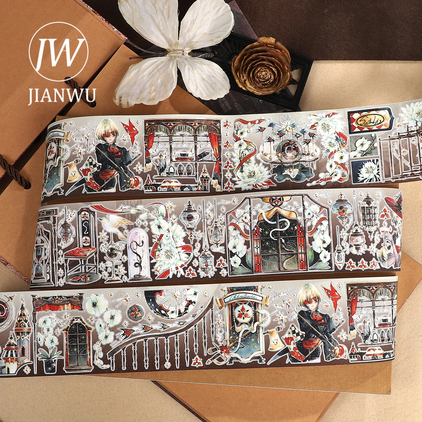 

JIANWU 60 мм * 5 м винтажный Destiny Betrayal персонаж пейзажный материал коллаж скрапбук ПЭТ лента креативный DIY журнал канцелярские принадлежности