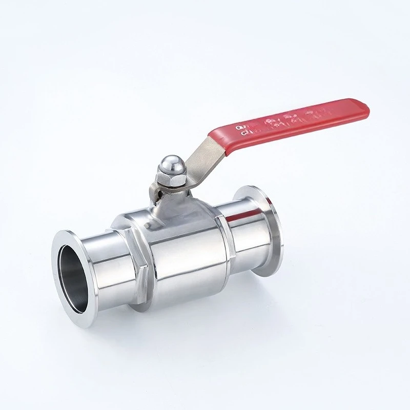 Vacuum two-piece ball valve, stainless steel 304 sanitary grade quick-loading ball valve straight-through quick-loading ball