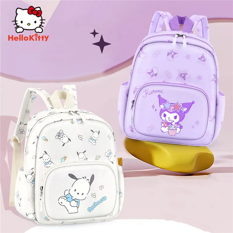 

Miniso Kuromi понравико Hello Kitty 2024 новая школьная сумка для детского сада детская мультяшная Милая школьная сумка рюкзак для девочек детский подарок