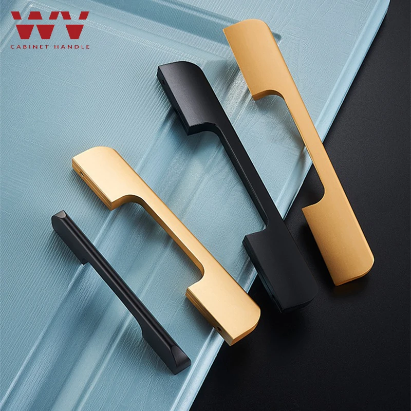 

WV American Kitchen Cabinet Door Handles 600MM Black Orange Gold Cabinet Door Knobs Cabinet Drawer Pulls Furniture Hardware 299