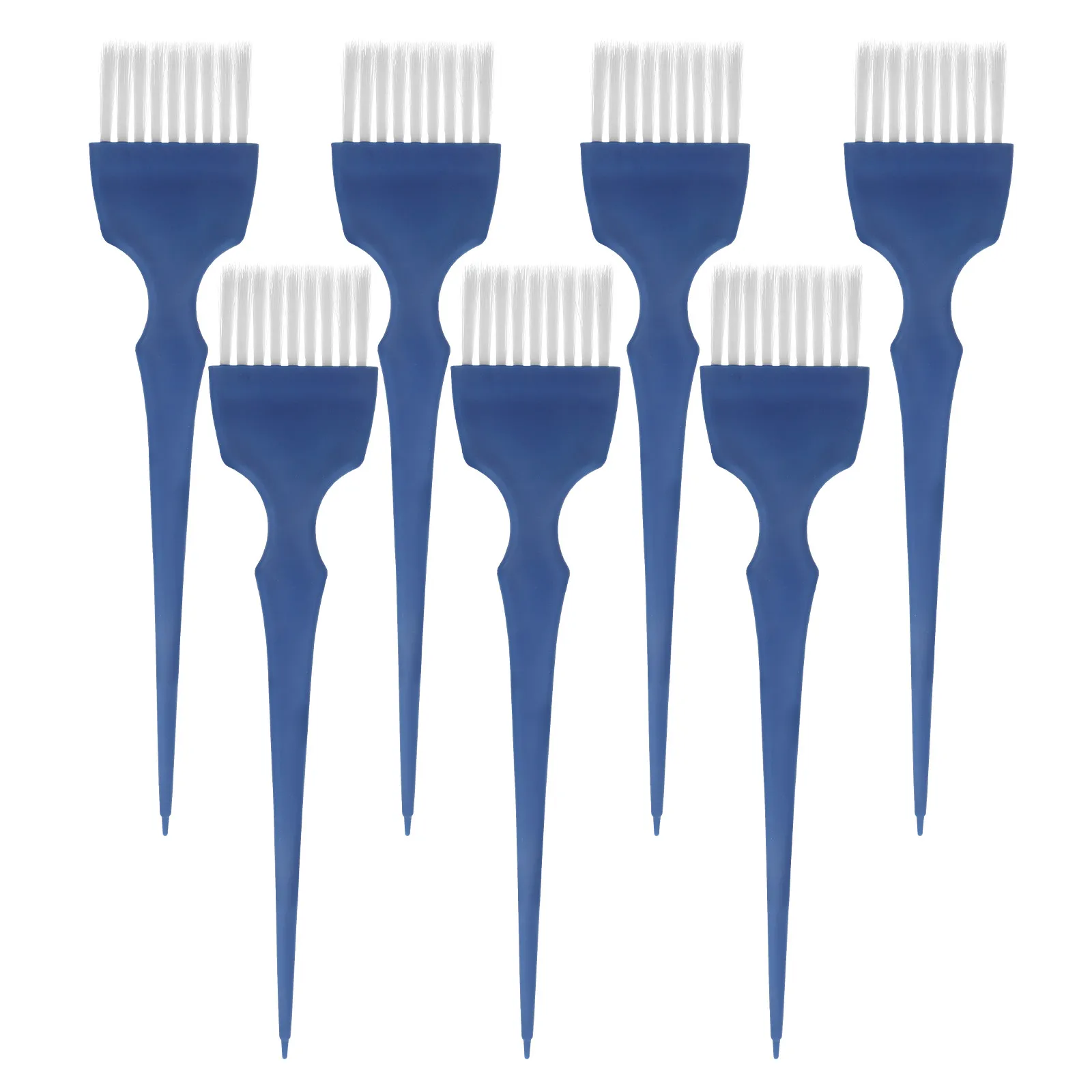 

7Pcs Random Color Hair Coloring Brush Set Premium Fiber Dye Brush for Salon Hair Tinting Mixing Highlights Application