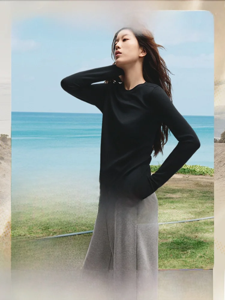 

Женская приталенная футболка Banana Le с длинным рукавом, белая, базовый слой, повседневная, удобная, дышащая, хлопковая, для йоги и поездок на работу