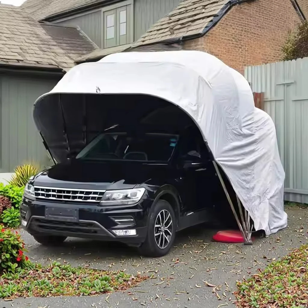 Custom Retractable Outdoor Car Shelter Tent Portable Car Folding Garage Automatic Prefab Car High Quality Garage