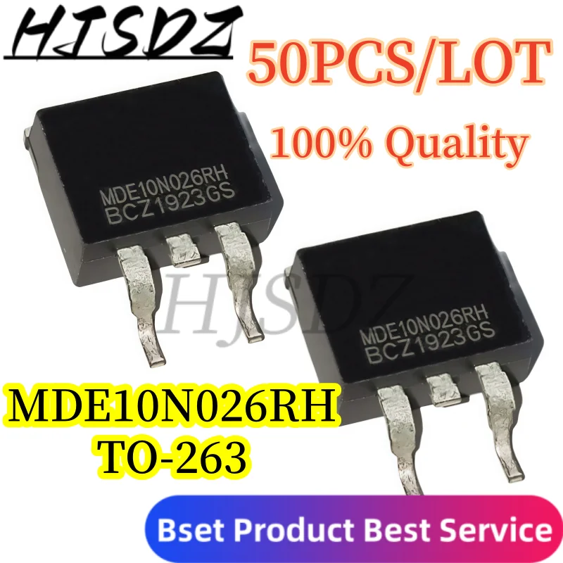 

【50PCS/LOT】New original imported N-channel MOSFET MDE10N026 MDE10N026RH 120A 100V in stock