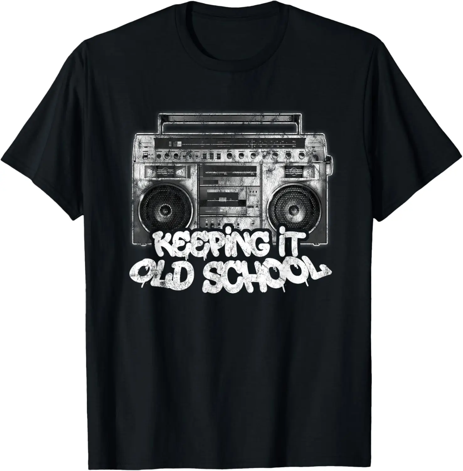 

Keeping It Old School — винтажная футболка с граффити Бумбокс