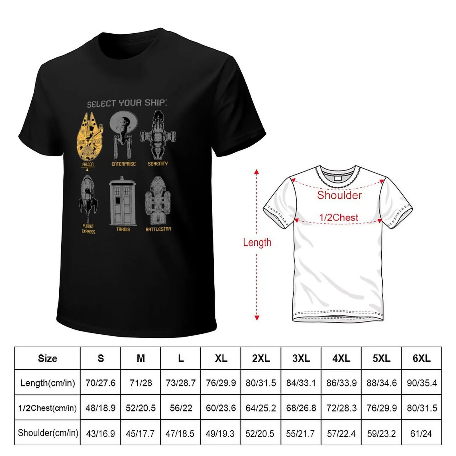 Select Your Ship T-Shirt Daily Wear Print T-Shirt