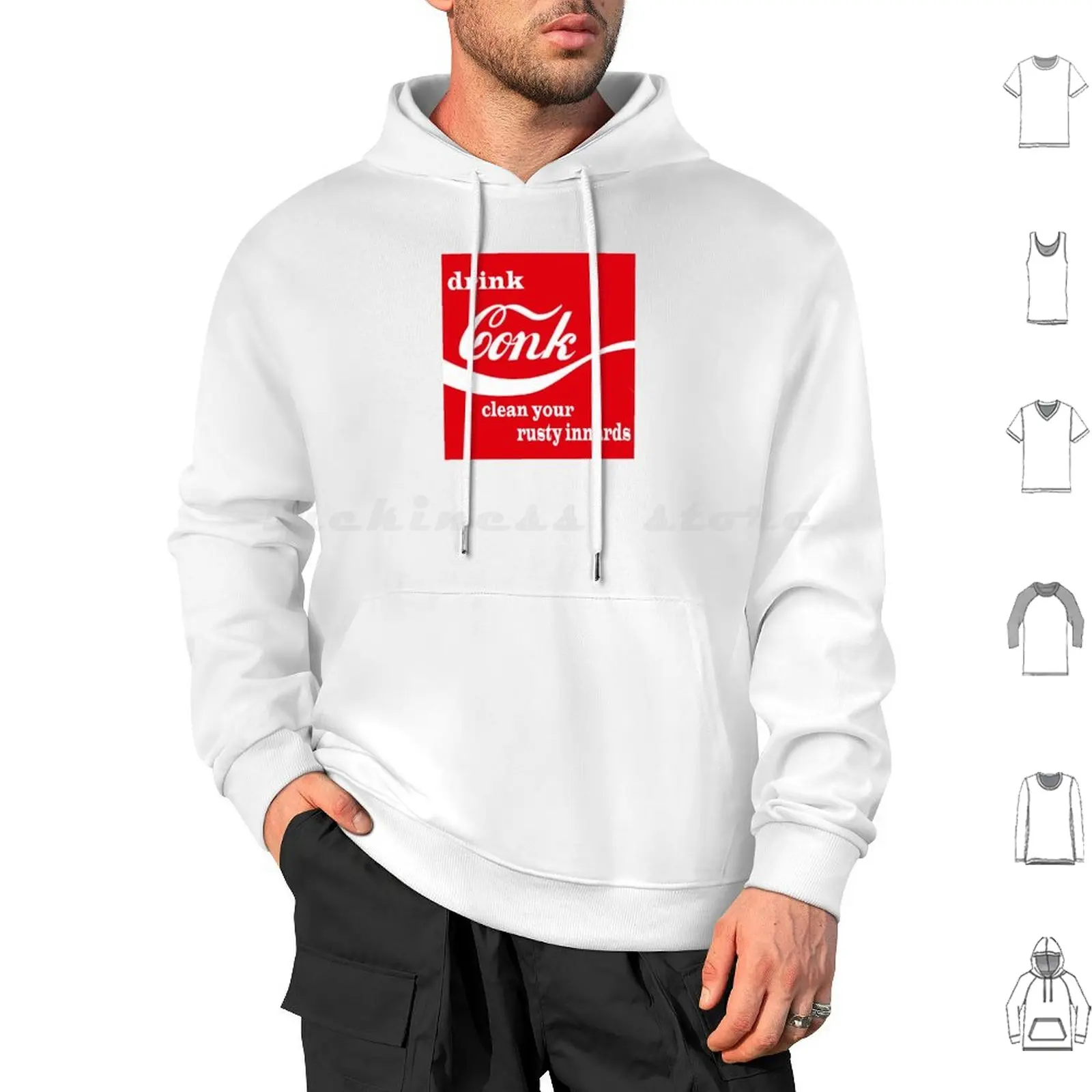 Drink Conk Clean Your Rusty Innards Hoodies Long Sleeve Coke Yungtown Conk Meme Soda